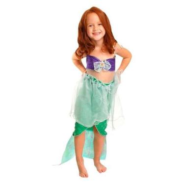 Imagem de Fantasia Ariel Pequena Sereia Bebe Luxo Disney - Global Fantasias