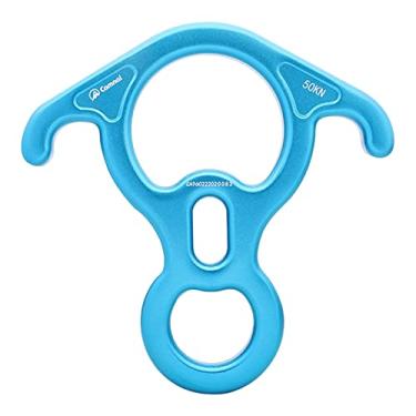 Imagem de Almencla 50kN 11000 Lbf Rescue Figure 8 Descendente para Espeleologia Outdoor Tirolesa, Azul