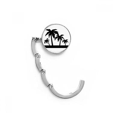 Imagem de Gancho de mesa de coqueiro, planta preta, gancho de mesa com fecho decorativo, gancho dobrável