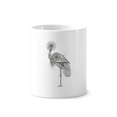 Imagem de Suporte para caneta de escova de dentes Bird Brave Beauty com suporte de cerâmica