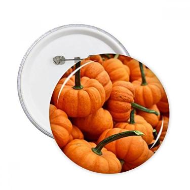 Imagem de Fotografia fresca imagem de abóbora natureza pinos redondos emblema decoração de roupas 5 peças presente