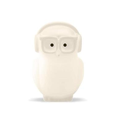 Imagem de Luminária Abajur Decorativo Coruja Led Fluorescente 100/220v - Branca