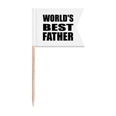 Imagem de Bandeira de palito com citação do festival Best Father da World s