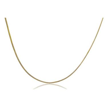 Imagem de Colar com Corrente Fita Folheado em Ouro 18k