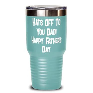 Imagem de Hats Off To You Dad! Copo térmico Happy Father's Day Daddy 850 g, Cool Daddy, copo isolado para o papai