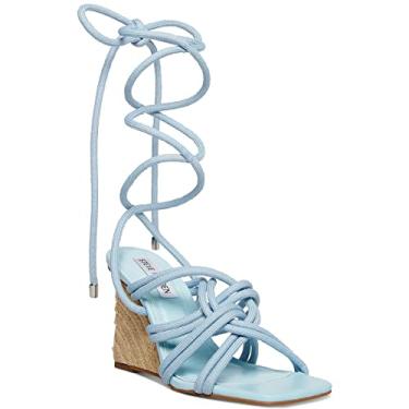 Imagem de Steve Madden Idolized Wedge Sandal Blue 7.5 M