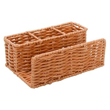 Imagem de Mimo Style Porta Guardanapo E Sachê Rattan, Feito Inteiramente de Fibra Natural, na Cor Clara. Funcional, Elegante, Resistente e 100% Ecológico. Combina Perfeitamente Com Todos os Estilos