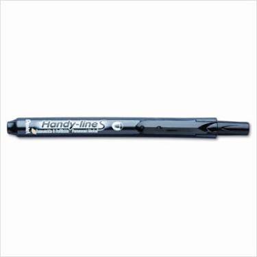 Imagem de Pentel Marcadores permanentes S-Line retráteis, pretos 12 unidades (NXS15-A)