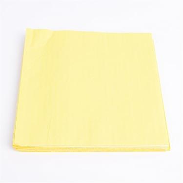 Imagem de Decoração de festa 20 pçs/lote Guardanapos de papel cor pastel PInk/chá de bebê azul arco-íris unicórnio decoração de festa crianças aniversário casamento 33 * 33 cm (cor: amarelo)