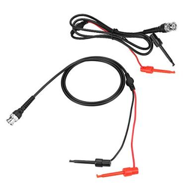 Imagem de Conexão de Rosca BNC para Cabos Coaxiais de Gancho de Teste Duplo - Ideal para Osciloscópio - 2 Unidades