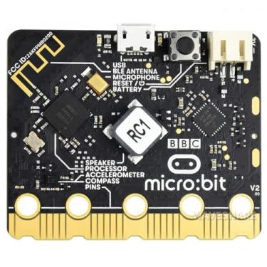 Imagem de Processador atualizado BBC Micro:bit V2, alto-falante integrado e microfone com logotipo sensível ao toque (micro:bit V2)