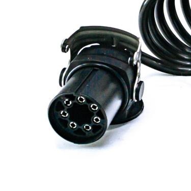 Imagem de Chicote Elétrico Cavalo Carreta com Freio Abs Ebs Rastreador 6,5mts Completo 7 Fios 2 Tomadas - Engatcar - 405973