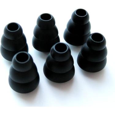 Imagem de Conjunto de 6 peças (M-SB) de pontas auriculares de substituição macias de flange tripla compatível com Shure SE110, SE112, SE115, SE210, SE215, SE315, SE420, SE425, SE530 PTH, SE535, SE846, E3c, E4c, E4G, E5c, I5c, I3C, I3C, I4C, I4C, I4C, I3C, I4C, I4C, I4C, I3C, I4C, I4C, I4C, I4C, I4C, I3C, I4C,