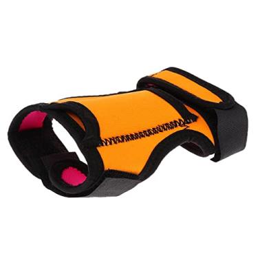 Imagem de #N/A Lanterna de LED mãos livres luva suporte de lanterna para mergulho debaixo d'água coldre - laranja