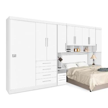 Imagem de Guarda-Roupas Modulado Georgia Branco Para Cama Box 1,58m Queen J&A