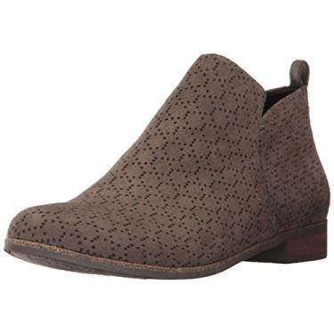 Imagem de Dr. Scholl's Shoes Bota de cano curto feminina, Camurça de microfibra perfurada oliva, 6.5