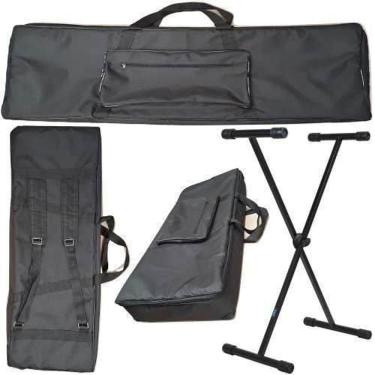 Imagem de Capa Master Luxo Teclado Acolchoado Roland Xps10 + Suporte