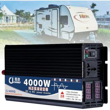 Imagem de Inversor De Onda Senoidal Pura, Inversores De PotêNcia De 4000/5000 W, Com Display Digital Lcd Duplo, Conversor De Energia Dc (12V/24V/48V/60V) Para Ac (110V/220V), Para Casa/Rv,4000W-48V*-1
