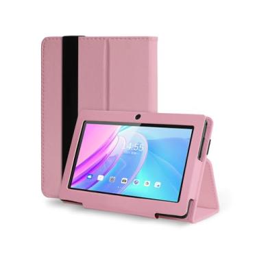 Imagem de ATMPC Tablet de 7 polegadas Android 11 2 GB + 32 GB Mini Tablet com HD IPS Display GMS Dual Camera WiFi Tablet com capa (rosa)