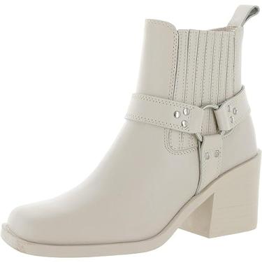 Imagem de Steve Madden Bota de cano curto feminina Wells, Couro de osso, 9.5