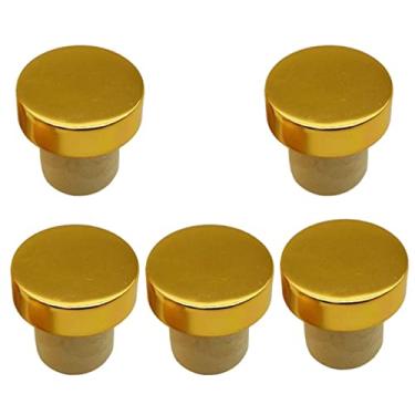 Imagem de Conjunto de plugues selados para garrafa de vinho em forma de T de 5 peças | Rolhas de silicone para vinho, cerveja, azeite de oliva | Fácil de abrir | Material seguro de grau alimentício | Home Bar A