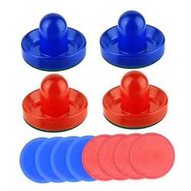 Imagem de Tachiuwa Empurradores e discos de air hockey, controle deslizante de air hockey, discos de air hockey para família, estilo E