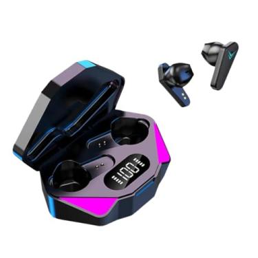 Imagem de Fone de Ouvido Bluetooth 5.0 Gamer com Microfone Intra-Auricular Carregamento rápido sem fio Baixa Latencia Cancelamento de ruído resistente a água Modo de Jogo e Modo de Musica