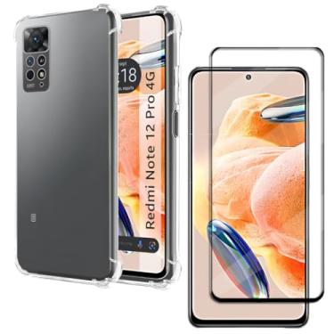 Imagem de Capa Capinha Anti Impacto + Película Premium 9D Cerâmica Para Redmi Note 13 4G Tela De 6,67 Polegadas - (Bluepink)