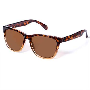 Imagem de Óculos de sol femininos e masculinos com proteção UVA/UVB UV400, lentes espelhadas, adequado para atividades ao ar livre, esqui, férias, dirigir pescaria, Tartaruga dégradé