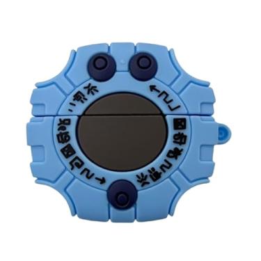 Imagem de AOLABOKY Capa de fone de ouvido para Sony WF-1000XM5/WF-1000XM4, capa protetora à prova de choque de silicone macio Digimon Monster Digimon com chaveiro (WF-1000XM4)
