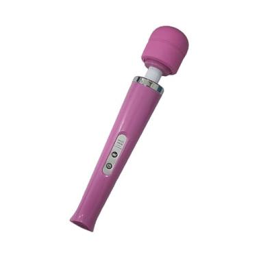 Imagem de Vibrador Recarregável Varinha Mágica Silicone USB Cor: Rosa