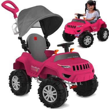 Imagem de Carrinho de Passeio e Pedal Bandeirante Super Banjipe Pink