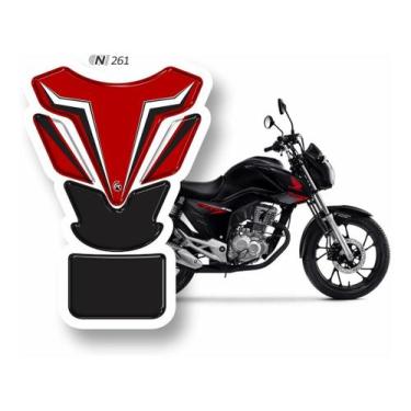 Imagem de Adesivo Cg160 Titan Fan Start Resinado Protetor De Tank N261 - Resitan