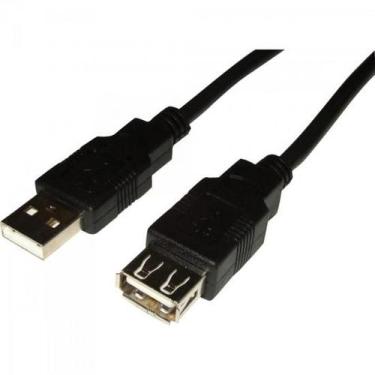Imagem de Cabo Extensor USB 2.0 a Macho X USB 2.0 a Femea 10M CBUS0005 Preto STO