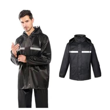 Imagem de Conjunto Motoqueiro Capa de Chuva Motoboy Fita Refletiva - Novo Século