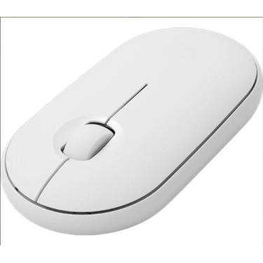 Imagem de Mouse Sem Fio Bluetooth Para Tablet Vaio Tl10 Cor Branco - fam