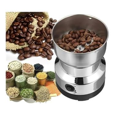 Imagem de Moedor Grãos Sementes Café Triturador Elétrico Inox 110v - ZEM, 110V