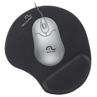 Imagem de Multilaser Mouse Pad Gel AC024 Preto, Preto, Normal