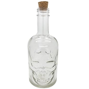 Imagem de Pacific Giftware Novelty Glass Skull Face Decanter 30oz Vodka Wine Bottle