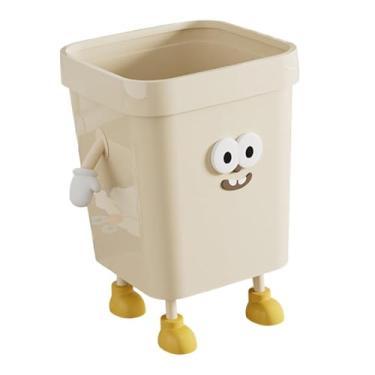 Imagem de WeiLaiKeQi Lixeira Lata de lixo Criativo Desenho Animado Estiloso Recipiente Lixeira Composteira Doméstica Balde para Sob a Mesa Quarto Casa Cozinha Estudo, Grande Posição