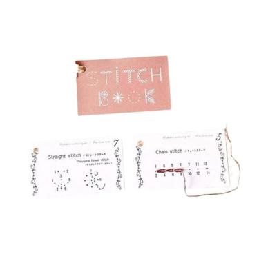 Imagem de kowaku Mini livro de costura criativo, kit de livro de costura, guia de costura doméstica faça você mesmo, kit de costura portátil para viagem, conjunto de