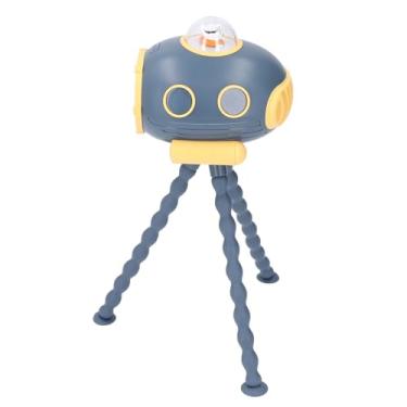 Imagem de Ventilador Flexível do Carrinho de Criança do tripé, Usb Portátil Seguro do Ventilador do Carrinho Sem Lâmina Recarregável para o Verão (Azul-marinho)