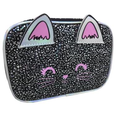 Imagem de Estojo Box Organizador Escolar Gatinho Infantil Grande EST12034 - yepp
