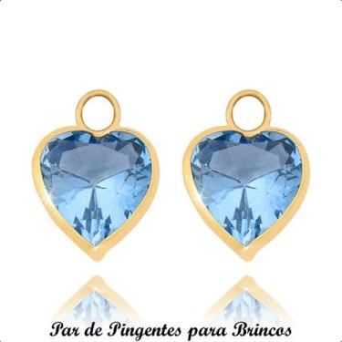 Imagem de Pingentes em Ouro 18k Coração 6mm para Brinco - Paulistana Joias, Água