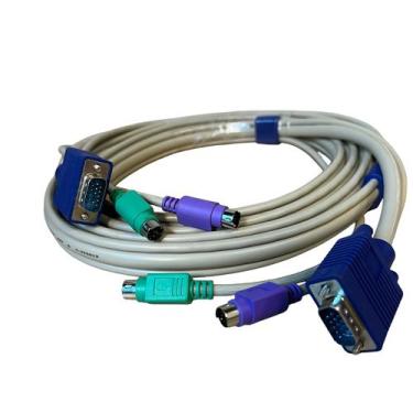Imagem de Cabo Kvm Kmv-cb-3 Ps2 Para Uso Em Chaveador C/3m Planet - 3COM