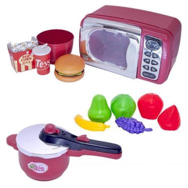 Imagem de Chefe Cozinha Menino Eletro Comida Panela Pressão Fruta 12pç - Altimar