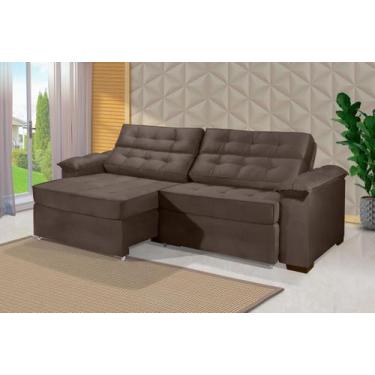 Imagem de Sofá Retrátil e Reclinável 2,30m ESTILO ESTOFADOS - PARIS 2 módulos co