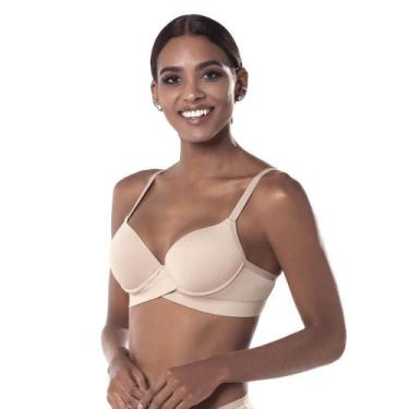 Imagem de Sutiã Base Transpassada Liebe 103006 Taça C - Microfibra, 44C, Chocola