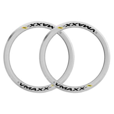 Imagem de Kit 2 Rodas 20/36 Furos V-Maxx LT Bmx Freehide V-Brake Vzan, Branco