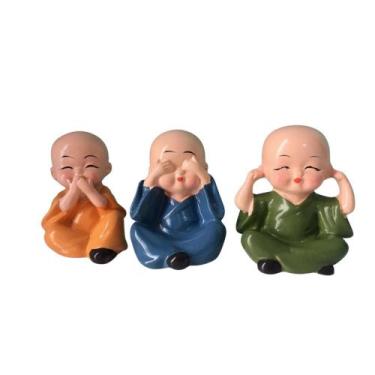 Imagem de Trio de Budas Sábios: Não ouço, Não falo e Não vejo - multiart